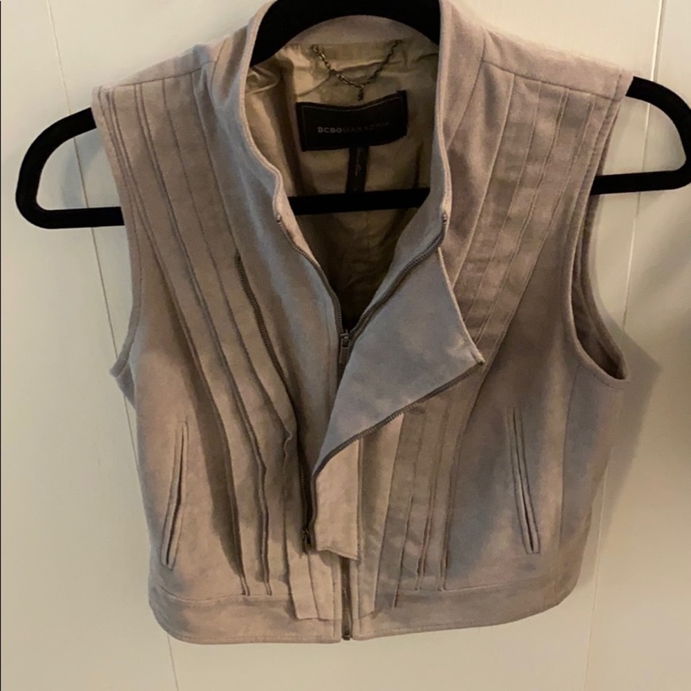 BCBG Maxazria Suede Vest
